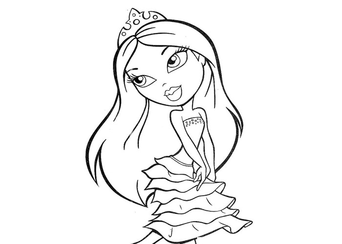 baby bratz free coloring pages - photo #6