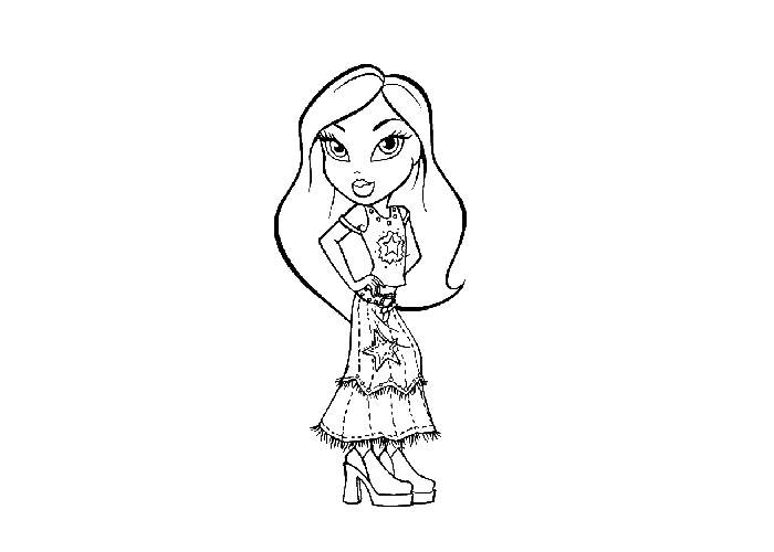 baby bratz coloring pages - photo #13