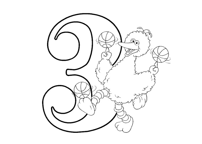 Number coloring pages - Coloring pages