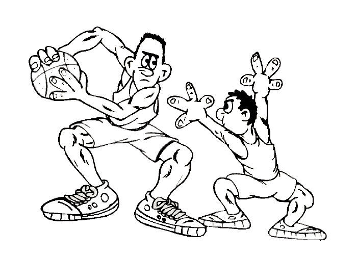 Cartoon Basketball Player Coloring Pages - dondeeldestinoseforma