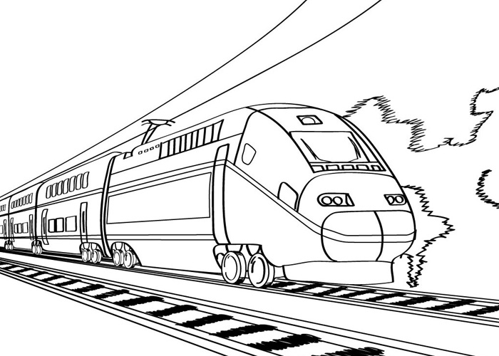 Trains coloring pages - Coloring pages