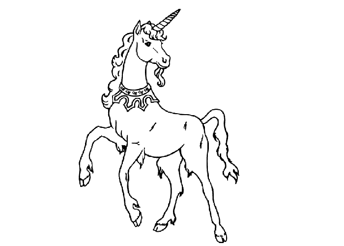 unicorn coloring pages cartoon - photo #15