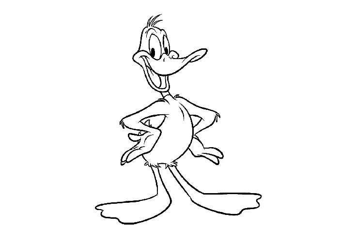 daffy duff coloring pages - photo #48