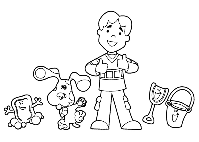magenta blues clues coloring pages - photo #22