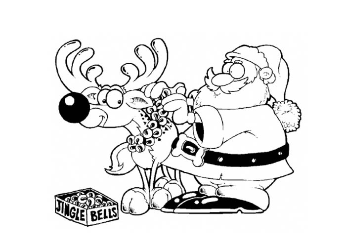 Jingle bells coloring pages