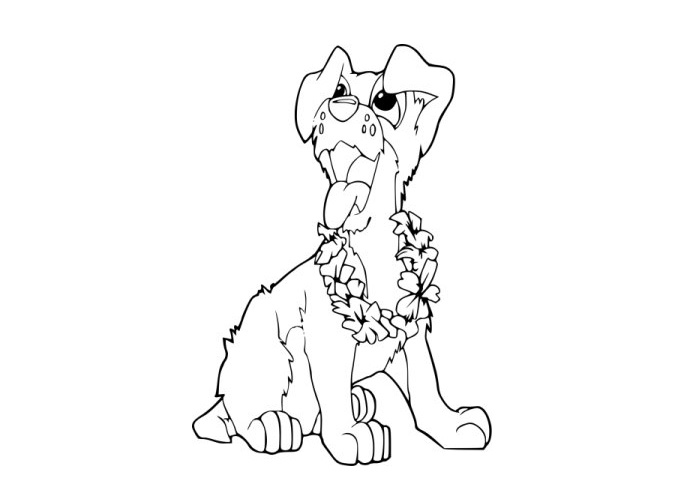 lady in the tramp coloring pages - photo #38