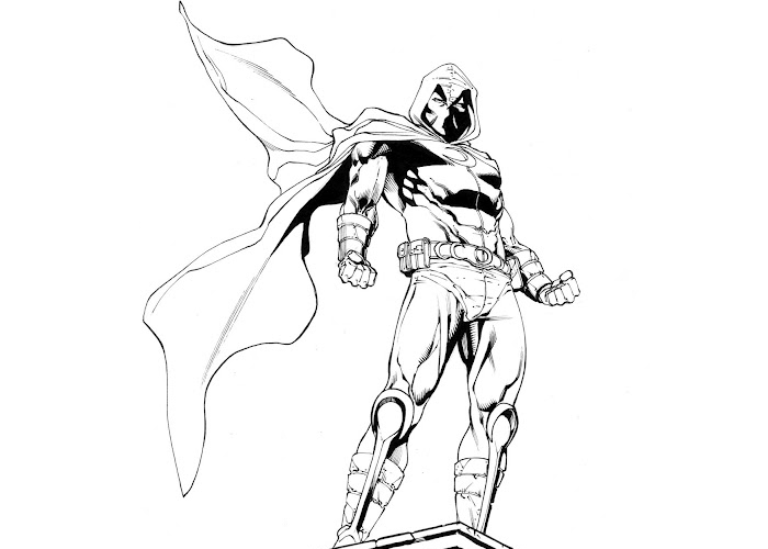 Moon knight coloring pages
