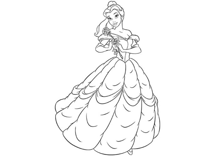baby belle coloring pages - photo #42