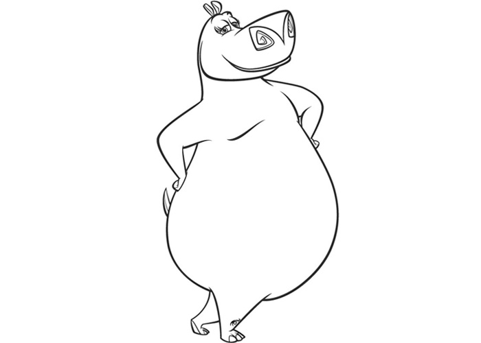 madagascar movie characters coloring pages - photo #46